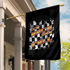 Racing Checkered Flag Garden Flag It Is Race Day Y'all Dirt Track TS14 Print Your Wear