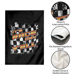 Racing Checkered Flag Garden Flag It Is Race Day Y'all Dirt Track TS14 Print Your Wear