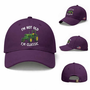 I'm Not Old I'm Classic Baseball Cap Vintage 1960s Classic Farm Tractor
