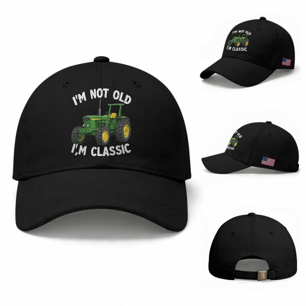 I'm Not Old I'm Classic Baseball Cap Vintage 1960s Classic Farm Tractor