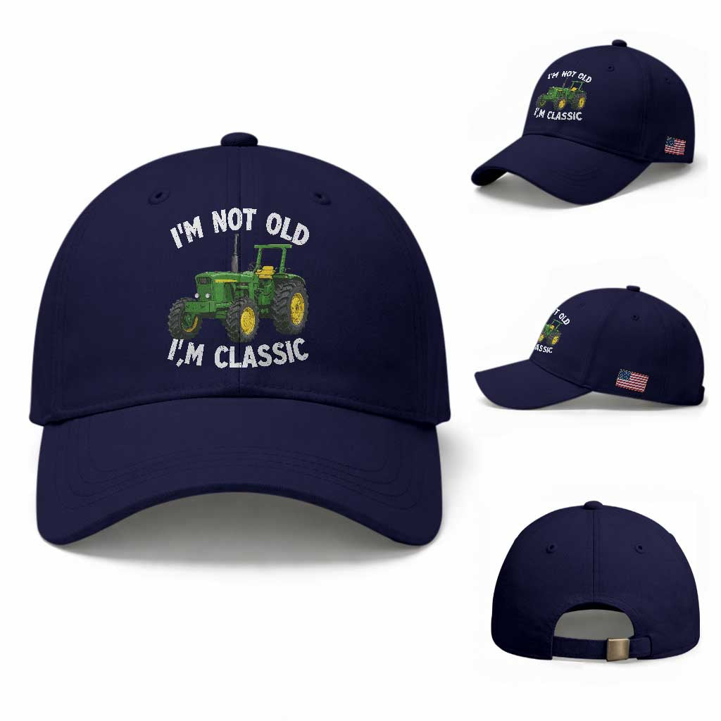 I'm Not Old I'm Classic Baseball Cap Vintage 1960s Classic Farm Tractor
