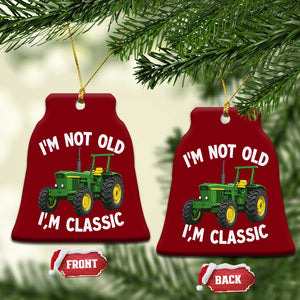 I'm Not Old I'm Classic Ceramic Ornament Vintage 1960s Classic Farm Tractor