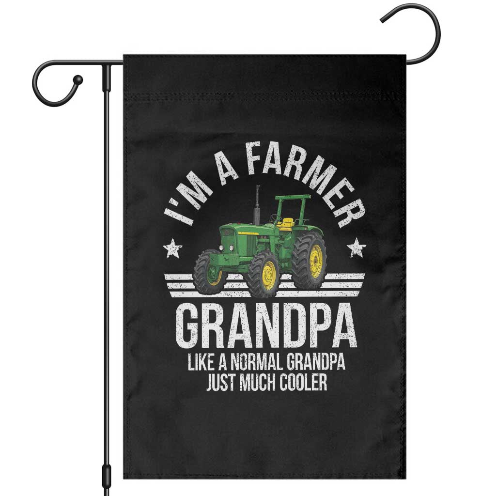 Farmer Grandpa Rancher Classic Farm Tractor Garden Flag