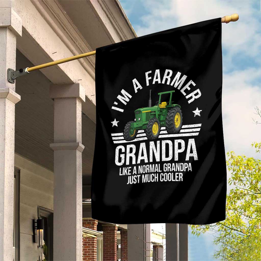 Farmer Grandpa Rancher Classic Farm Tractor Garden Flag