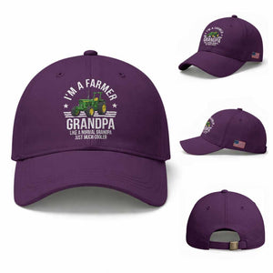 Farmer Grandpa Rancher Classic Farm Tractor Baseball Cap