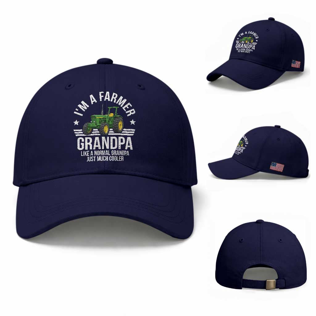 Farmer Grandpa Rancher Classic Farm Tractor Baseball Cap