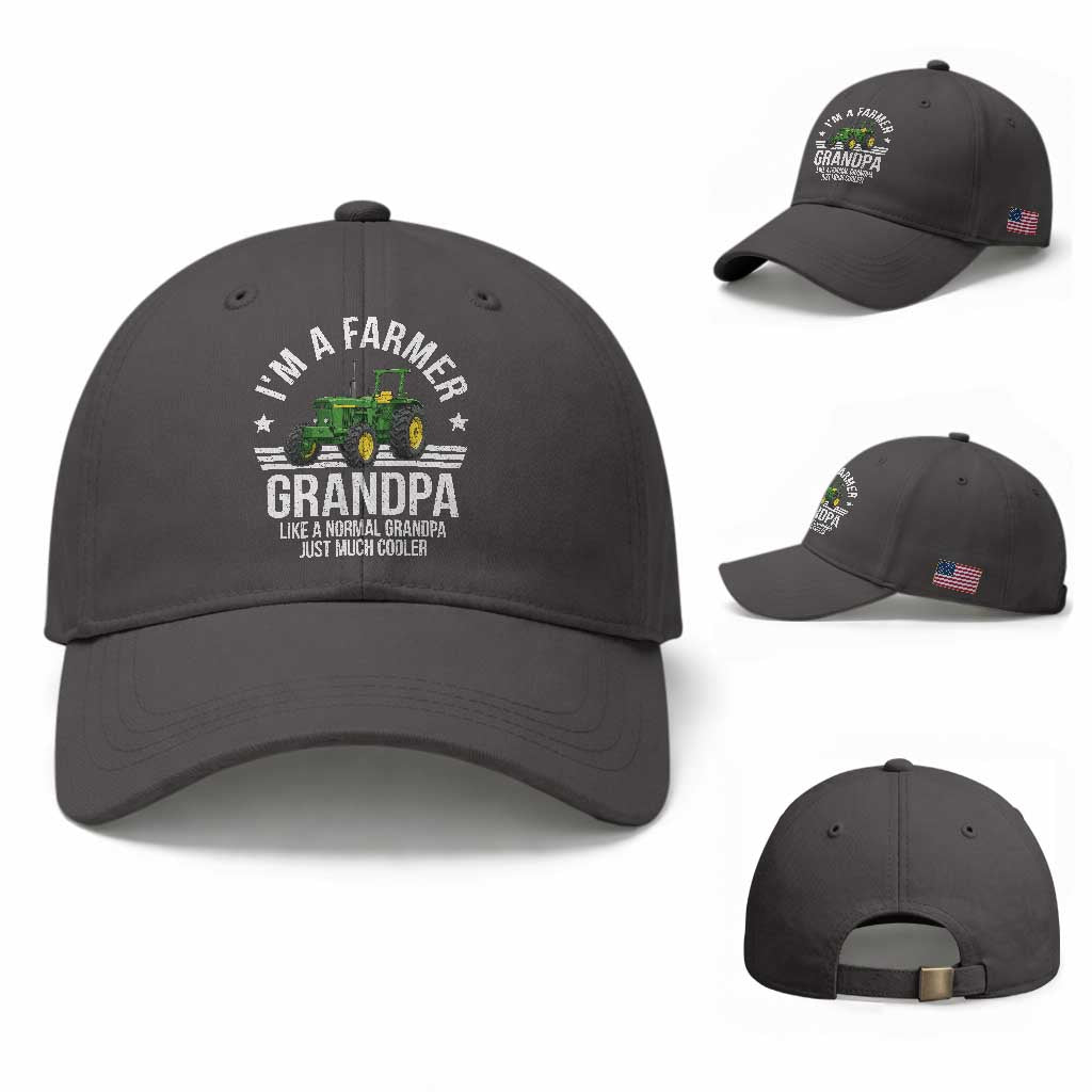 Farmer Grandpa Rancher Classic Farm Tractor Baseball Cap