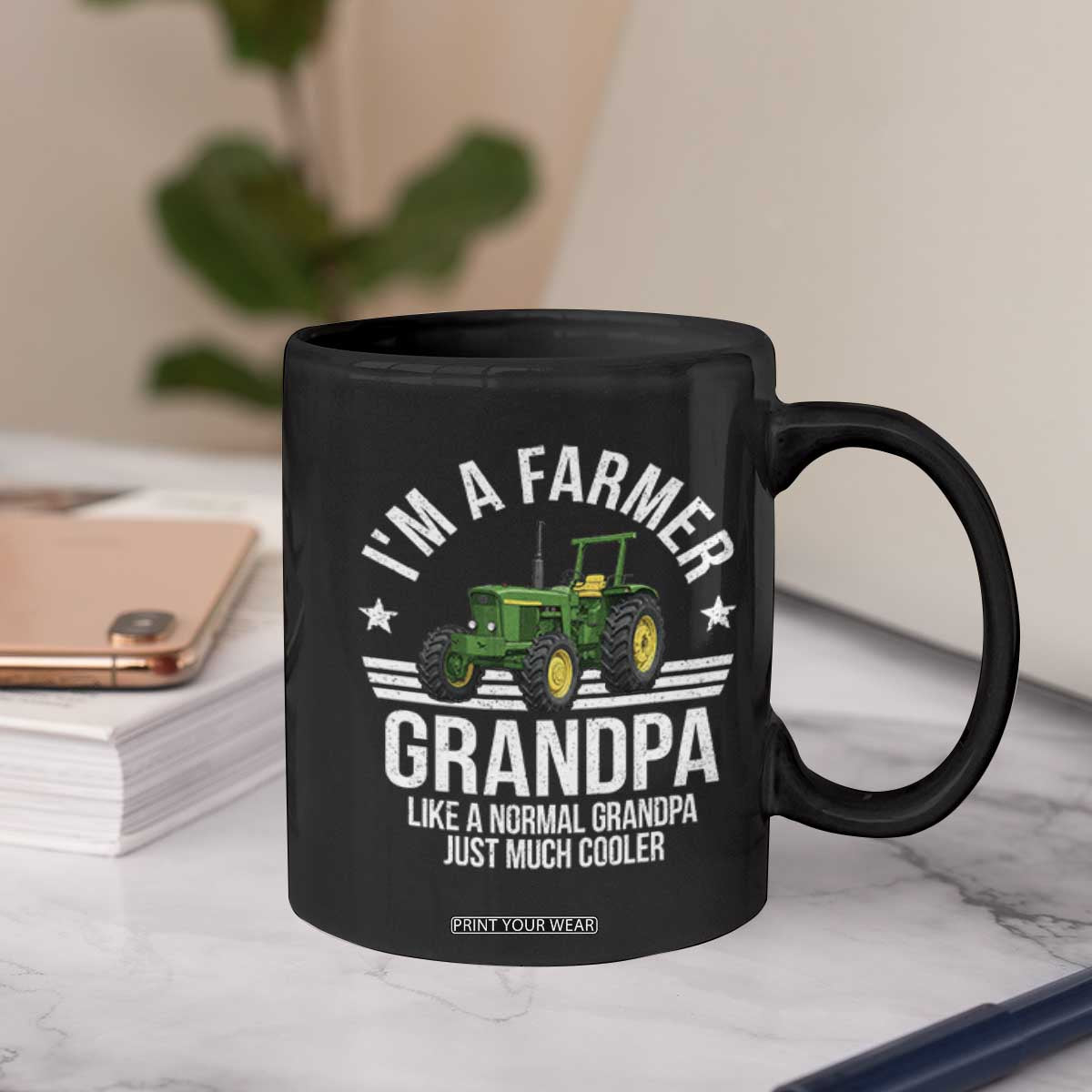 Farmer Grandpa Rancher Classic Farm Tractor Coffee Mug