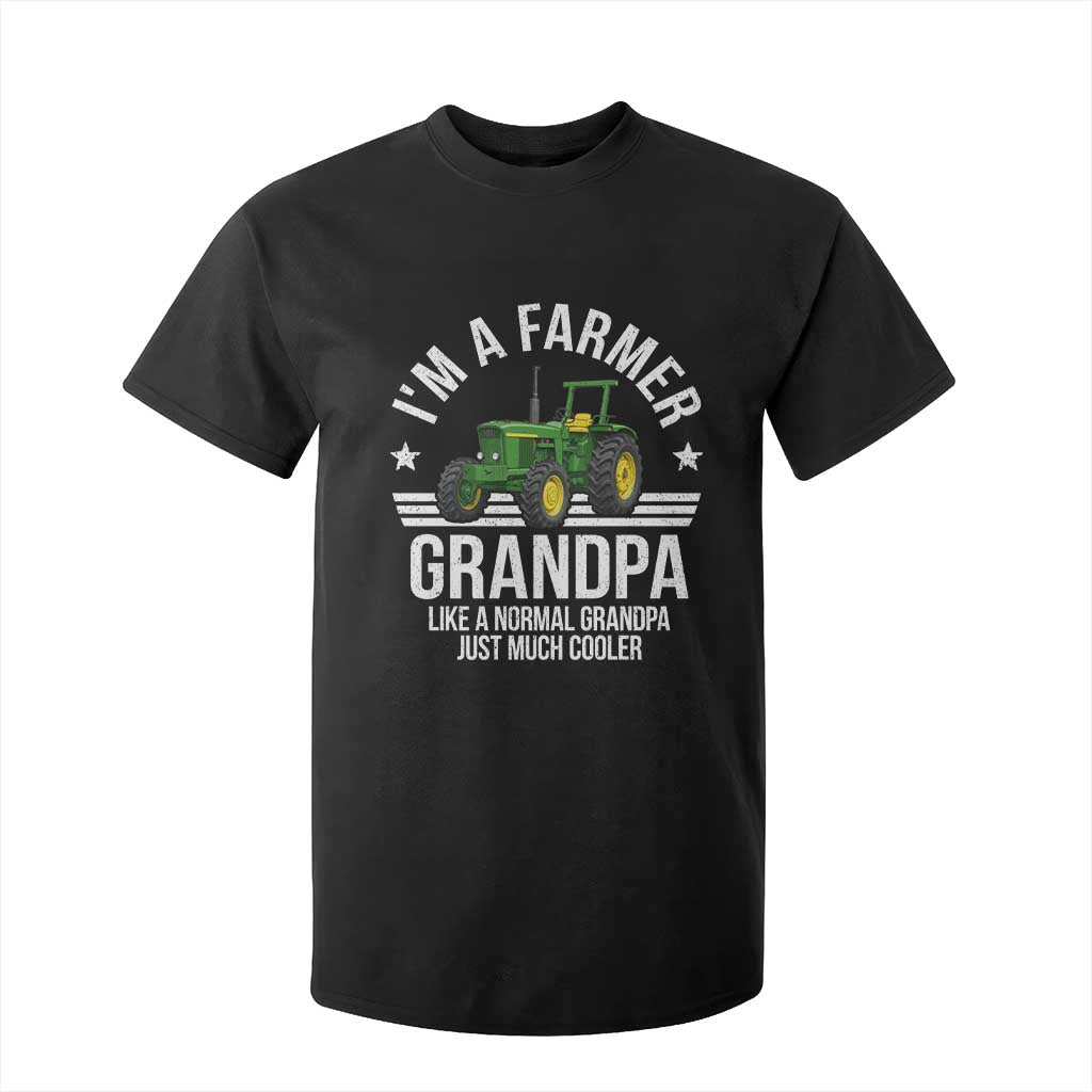 Farmer Grandpa Rancher Classic Farm Tractor T Shirt For Kid