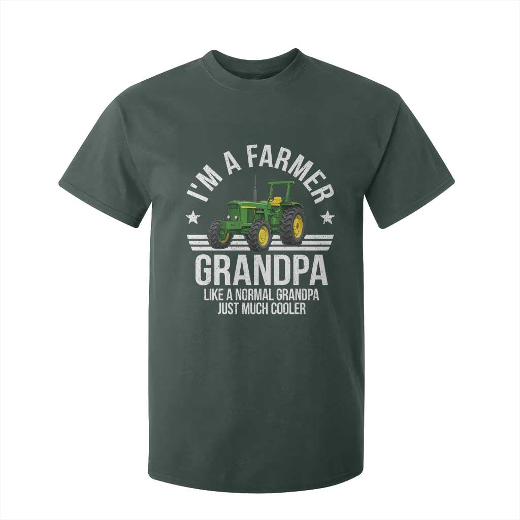 Farmer Grandpa Rancher Classic Farm Tractor T Shirt For Kid
