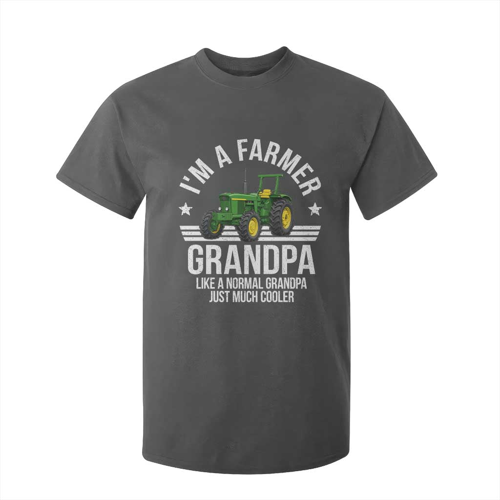 Farmer Grandpa Rancher Classic Farm Tractor T Shirt For Kid