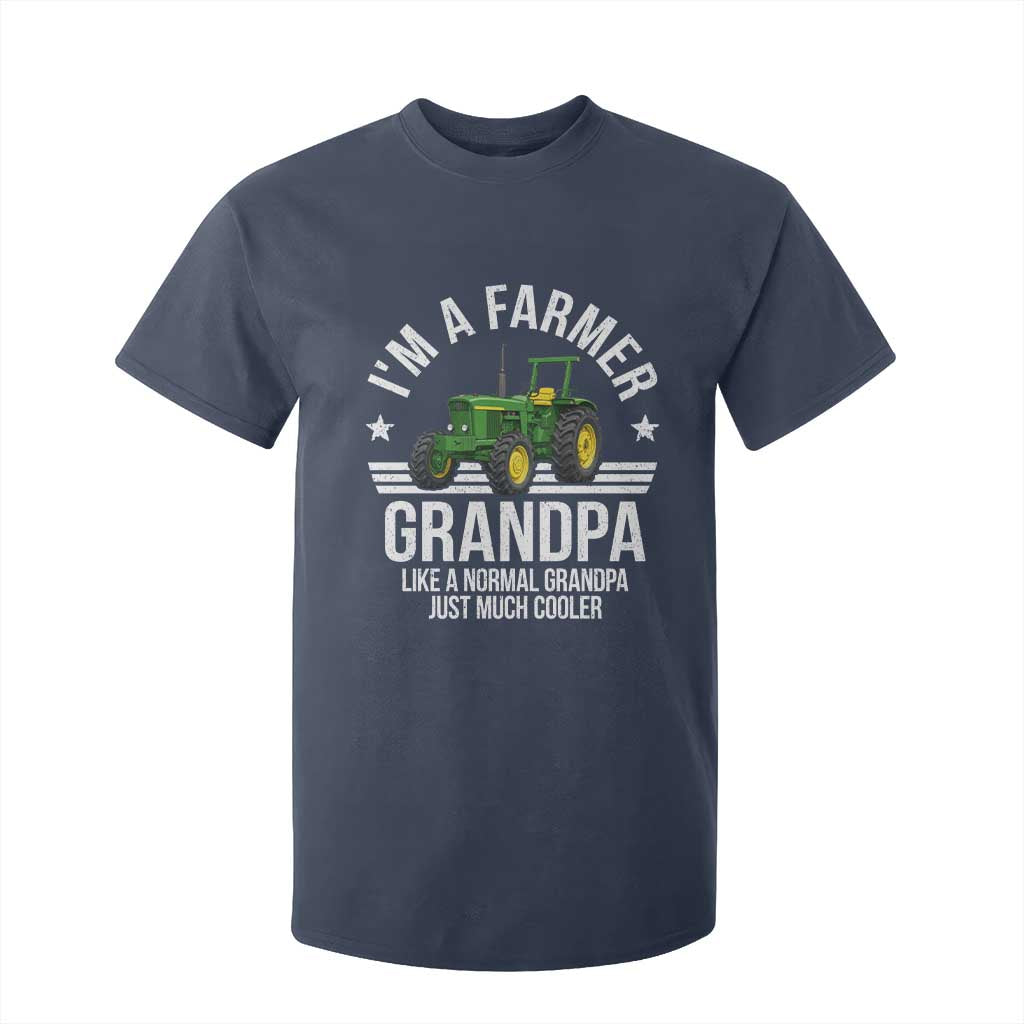 Farmer Grandpa Rancher Classic Farm Tractor T Shirt For Kid