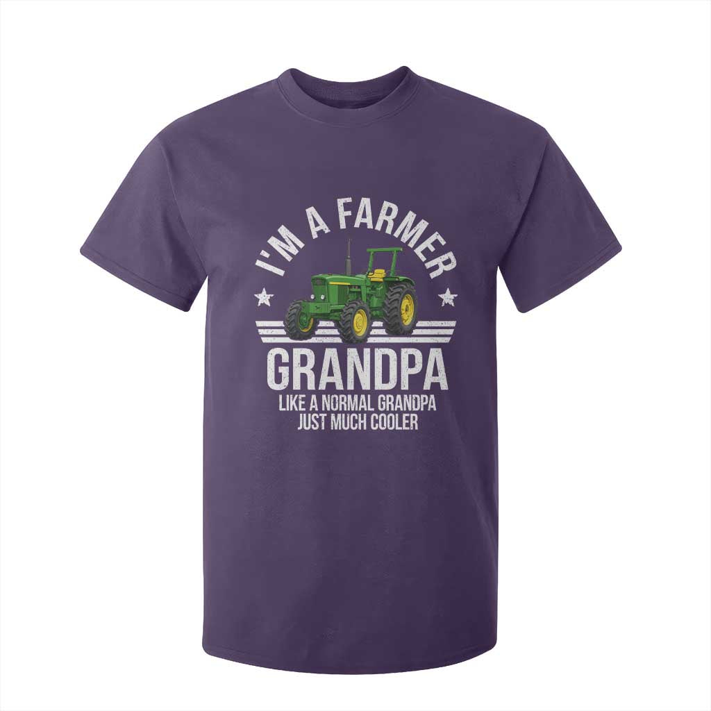 Farmer Grandpa Rancher Classic Farm Tractor T Shirt For Kid