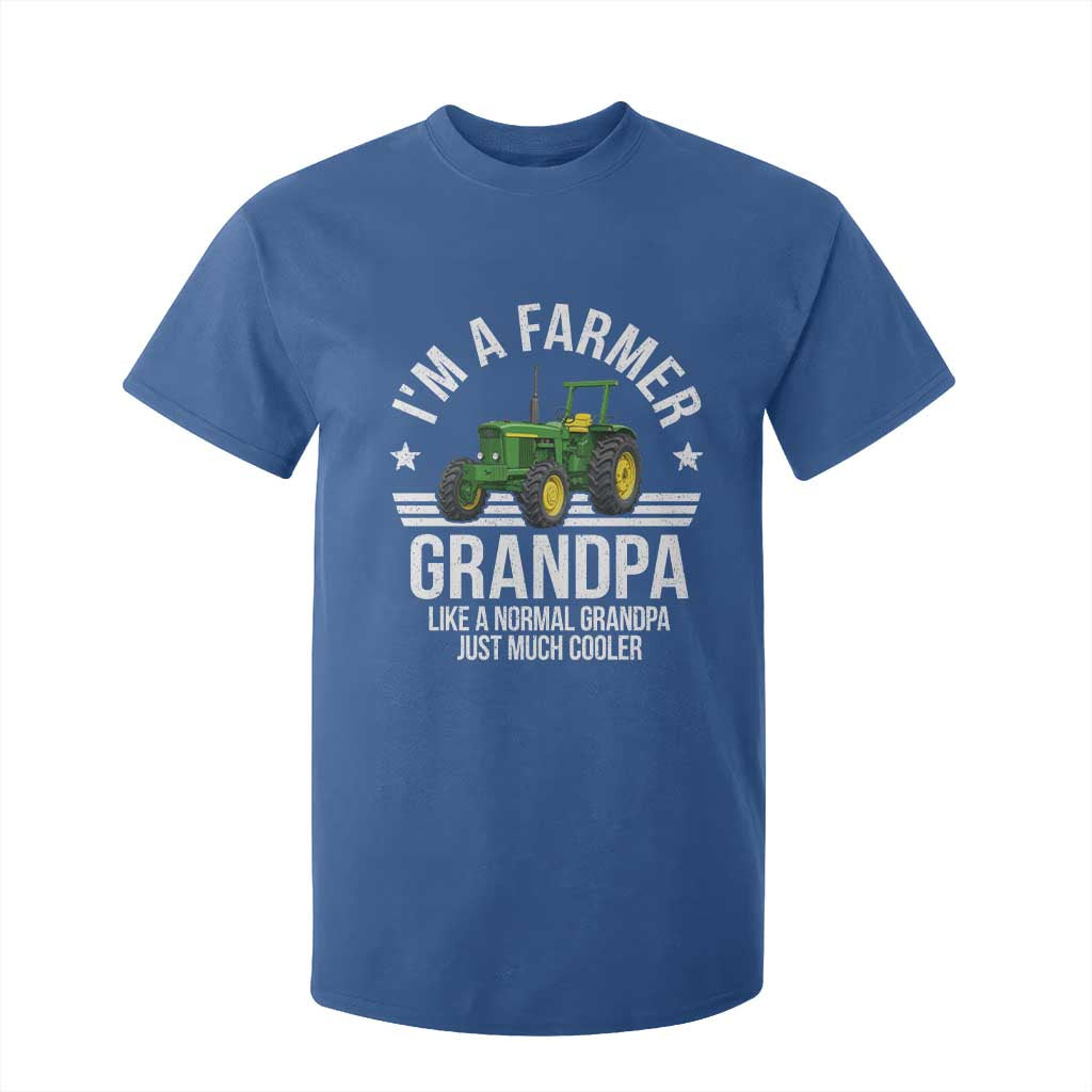 Farmer Grandpa Rancher Classic Farm Tractor T Shirt For Kid