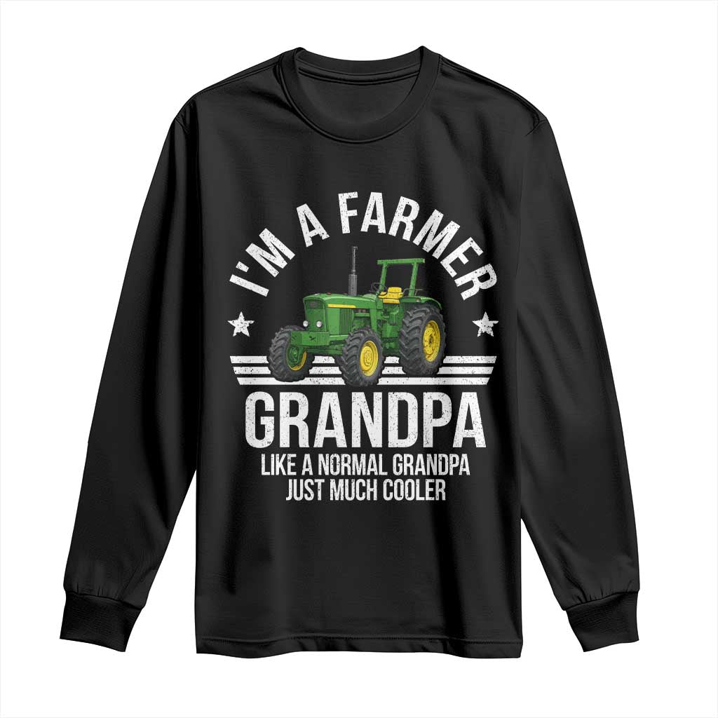 Farmer Grandpa Rancher Classic Farm Tractor Long Sleeve Shirt