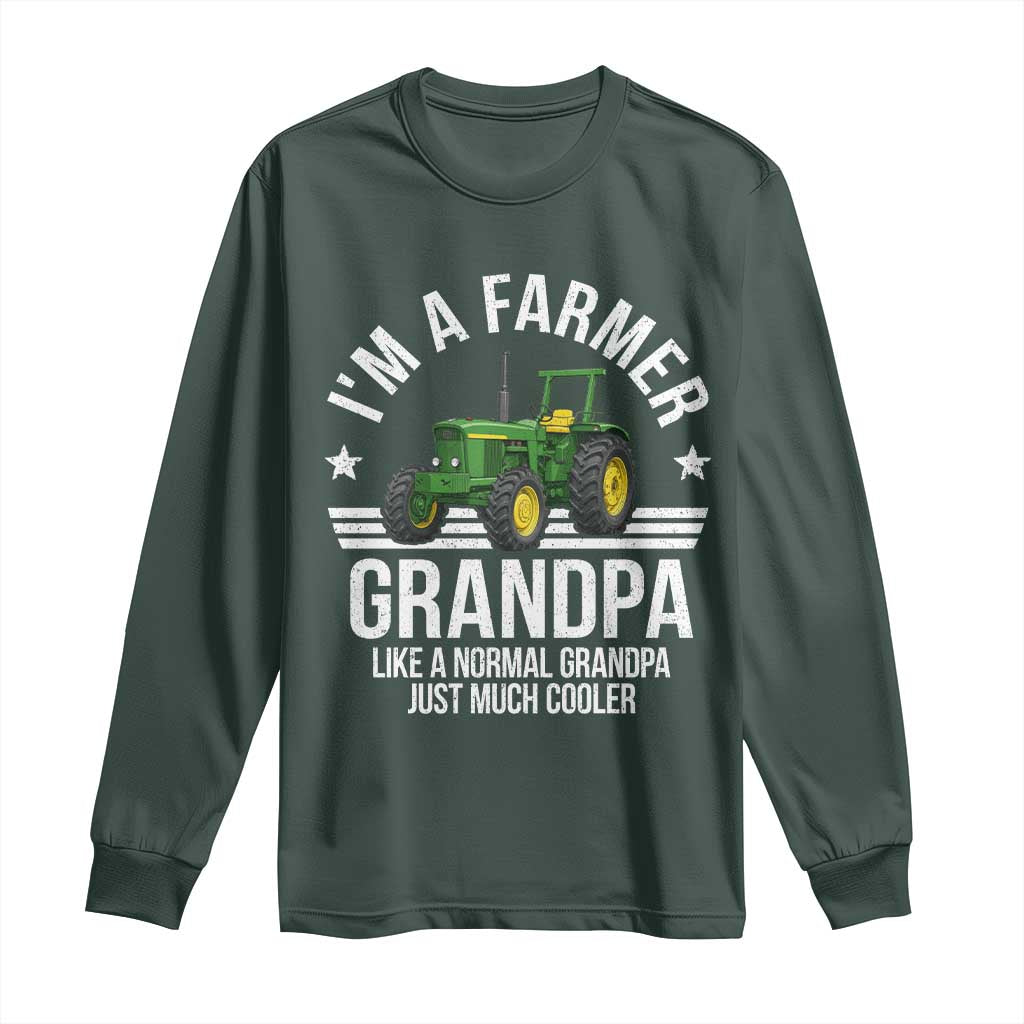 Farmer Grandpa Rancher Classic Farm Tractor Long Sleeve Shirt