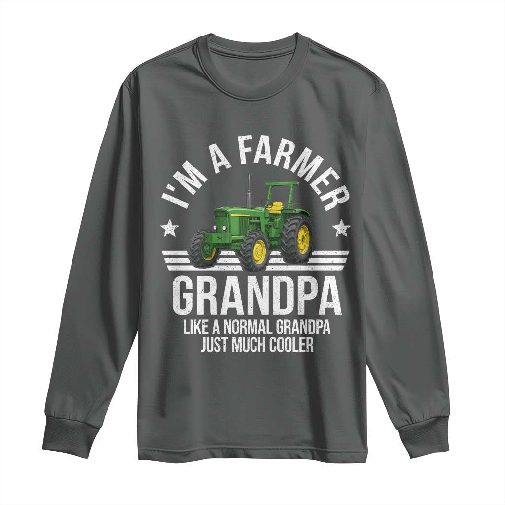 Farmer Grandpa Rancher Classic Farm Tractor Long Sleeve Shirt