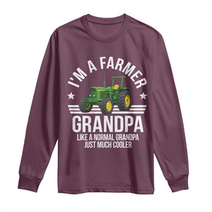 Farmer Grandpa Rancher Classic Farm Tractor Long Sleeve Shirt