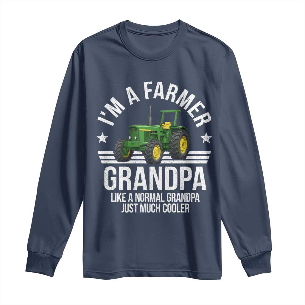 Farmer Grandpa Rancher Classic Farm Tractor Long Sleeve Shirt