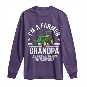 Farmer Grandpa Rancher Classic Farm Tractor Long Sleeve Shirt