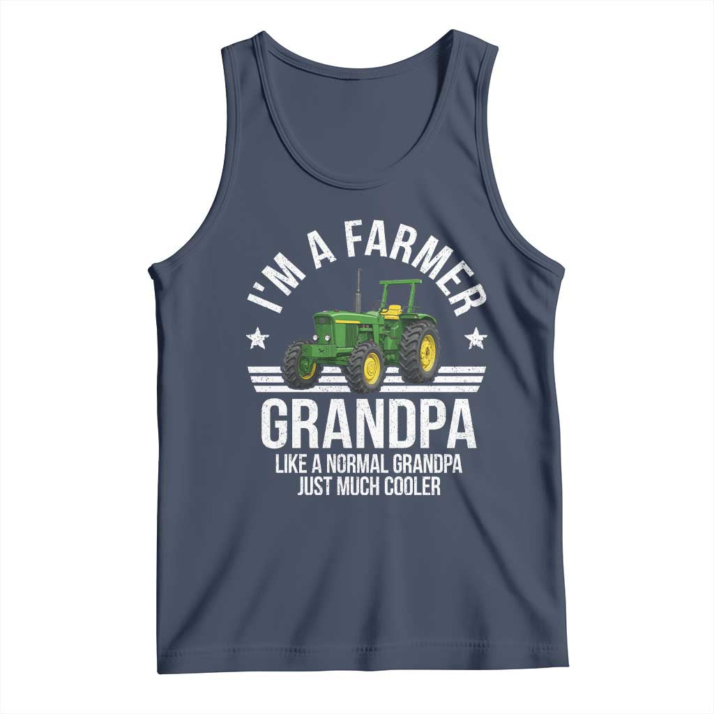 Farmer Grandpa Rancher Classic Farm Tractor Tank Top