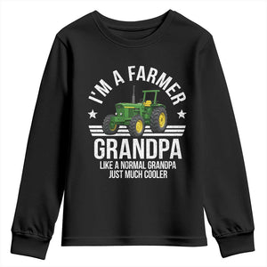 Farmer Grandpa Rancher Classic Farm Tractor Youth Sweatshirt