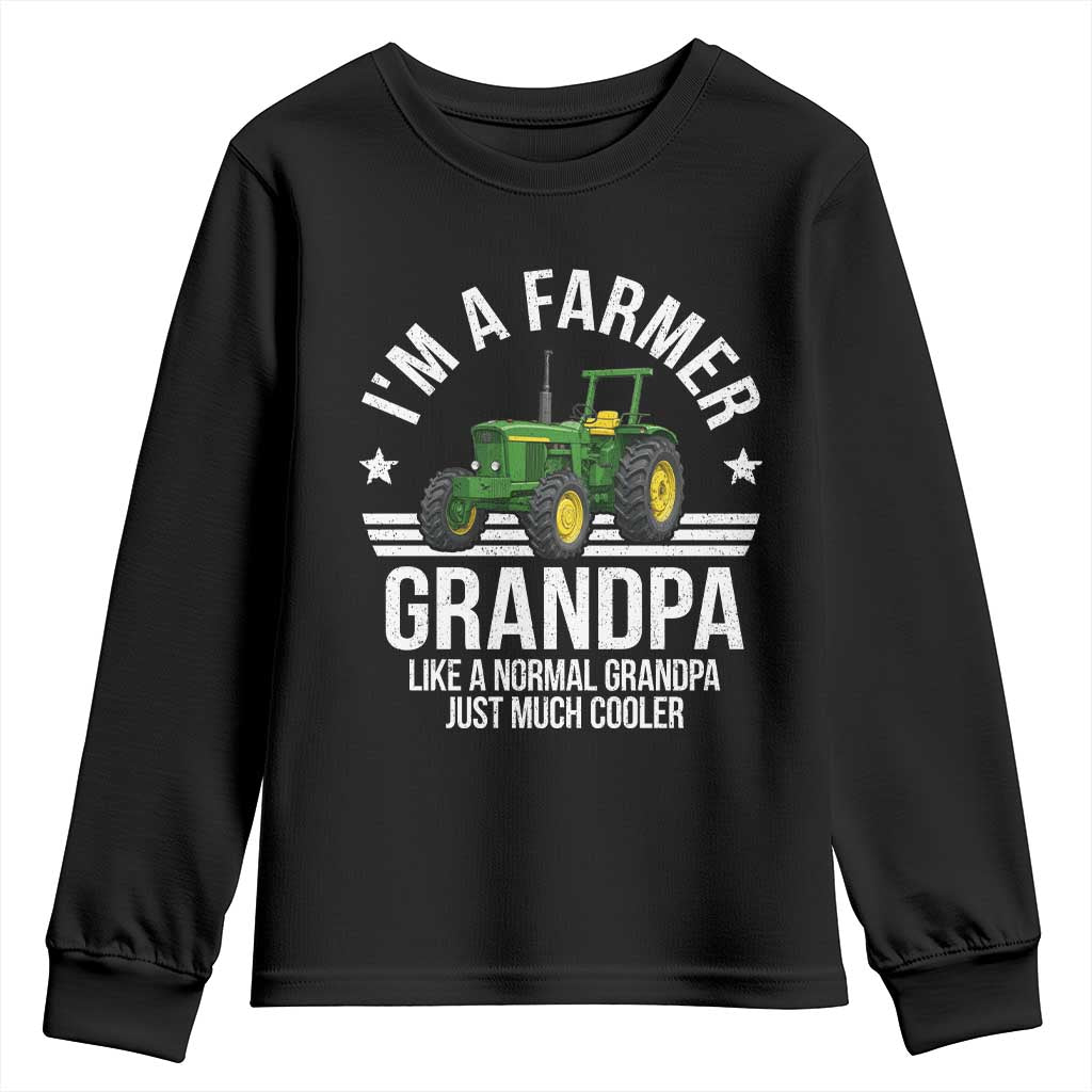 Farmer Grandpa Rancher Classic Farm Tractor Youth Sweatshirt