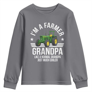 Farmer Grandpa Rancher Classic Farm Tractor Youth Sweatshirt