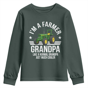 Farmer Grandpa Rancher Classic Farm Tractor Youth Sweatshirt