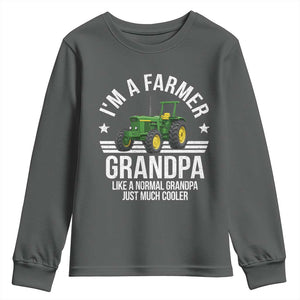 Farmer Grandpa Rancher Classic Farm Tractor Youth Sweatshirt