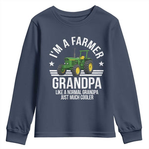 Farmer Grandpa Rancher Classic Farm Tractor Youth Sweatshirt