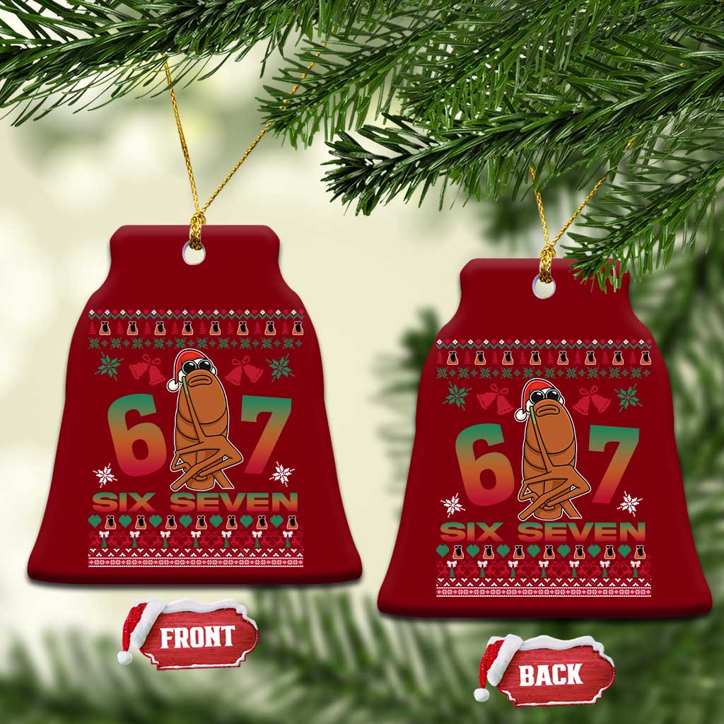 67 Six Seven Xmas Ceramic Ornament Marcus The Worm Robert Meme TS14 Print Your Wear