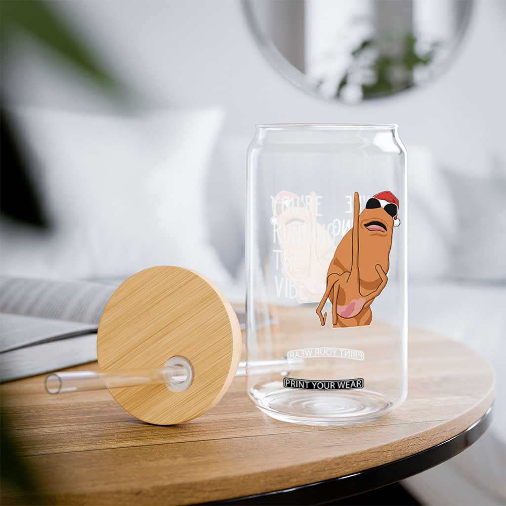 Marcus The Worm Robert Meme Christmas Glass Can You Are Running The Vibe TS14 Print Your Wear