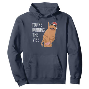 Marcus The Worm Robert Meme Christmas Hoodie You Are Running The Vibe TS14 Navy Print Your Wear
