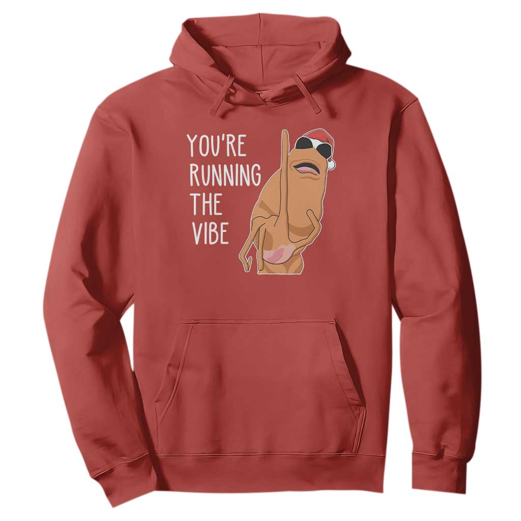 Marcus The Worm Robert Meme Christmas Hoodie You Are Running The Vibe TS14 Red Print Your Wear