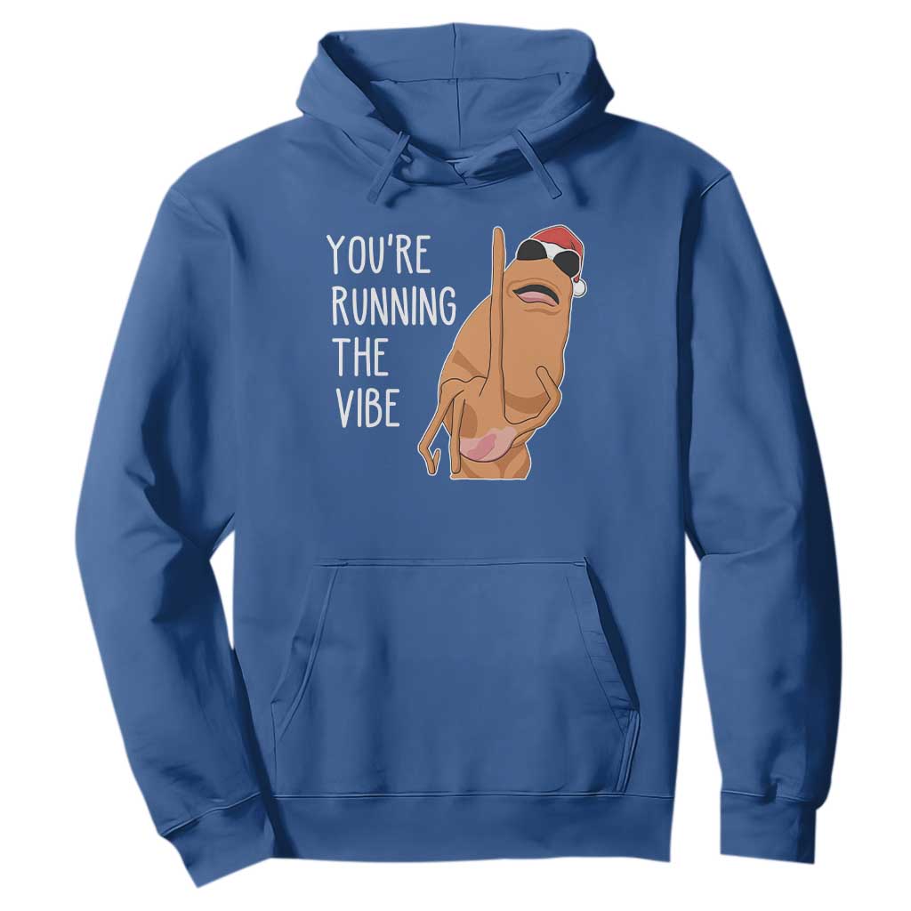 Marcus The Worm Robert Meme Christmas Hoodie You Are Running The Vibe TS14 Royal Blue Print Your Wear