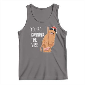 Marcus The Worm Robert Meme Christmas Tank Top You Are Running The Vibe TS14 Deep Heather Print Your Wear