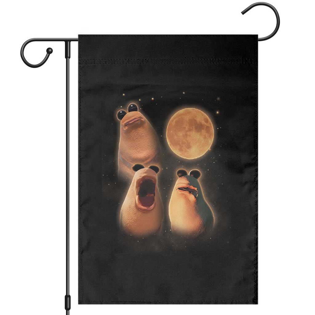 Marcus The Worm Meme Garden Flag Funny Howling At Moon TS14 Black Print Your Wear