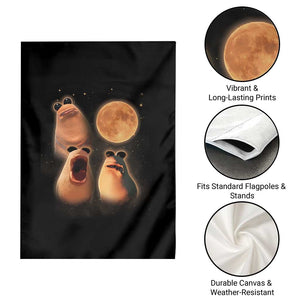 Marcus The Worm Meme Garden Flag Funny Howling At Moon TS14 Print Your Wear