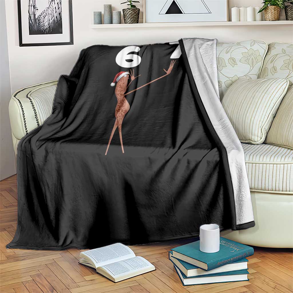 67 Six Seven Christmas Throw Blanket Marcus The Worm Meme TS14 Print Your Wear