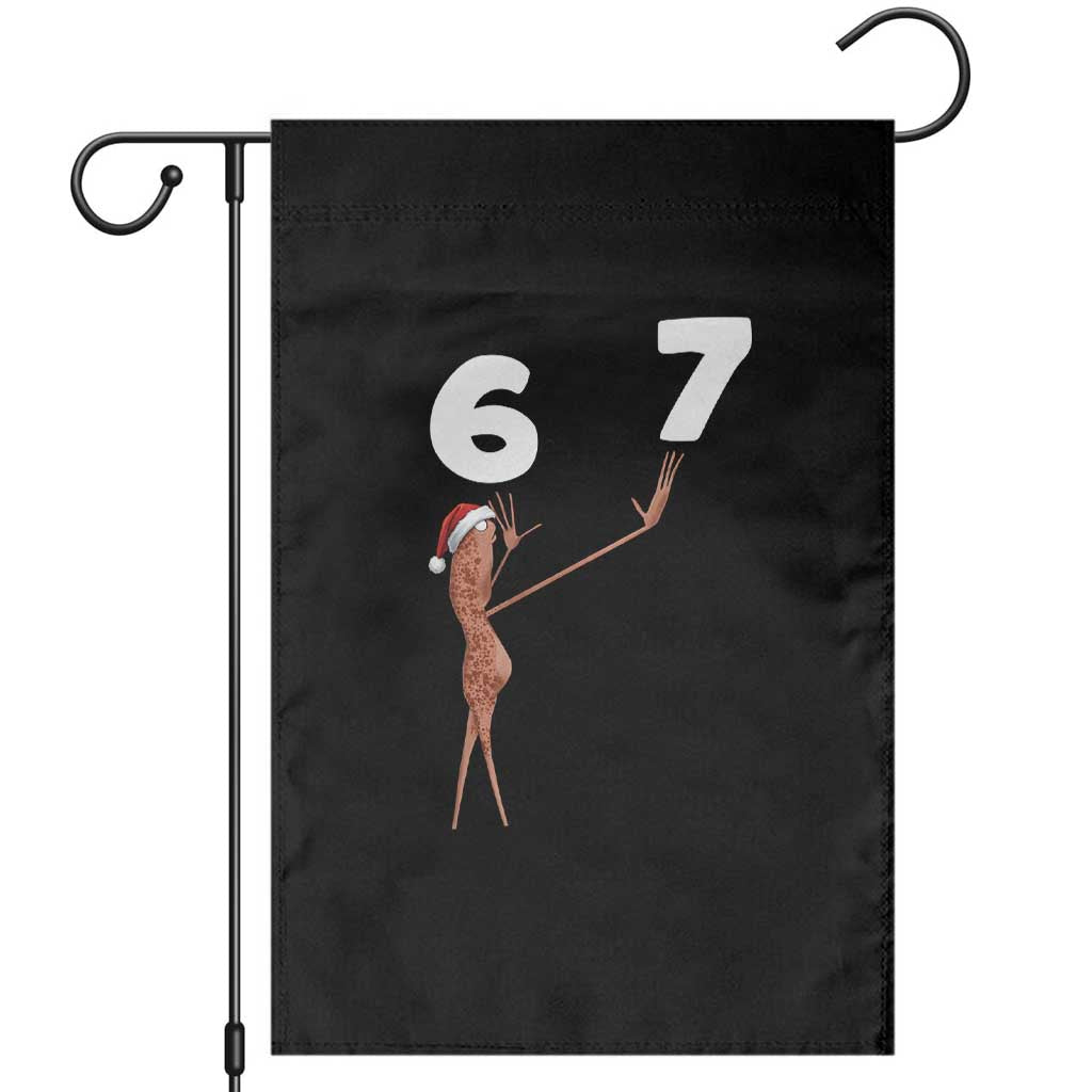 67 Six Seven Christmas Garden Flag Marcus The Worm Meme TS14 Black Print Your Wear
