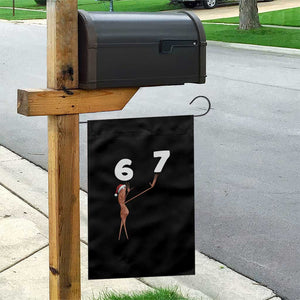 67 Six Seven Christmas Garden Flag Marcus The Worm Meme TS14 Print Your Wear