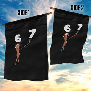 67 Six Seven Christmas Garden Flag Marcus The Worm Meme TS14 Print Your Wear