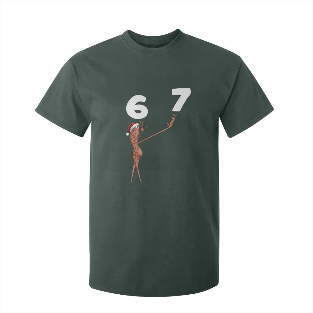 67 Six Seven Christmas T Shirt For Kid Marcus The Worm Meme TS14 Dark Forest Green Print Your Wear