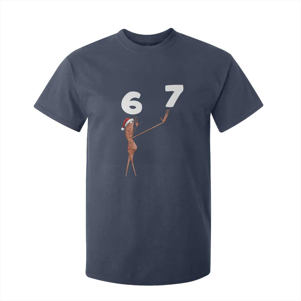 67 Six Seven Christmas T Shirt For Kid Marcus The Worm Meme TS14 Navy Print Your Wear