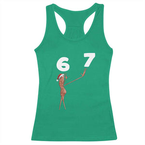 67 Six Seven Christmas Racerback Tank Top Marcus The Worm Meme TS14 Irish Green Print Your Wear