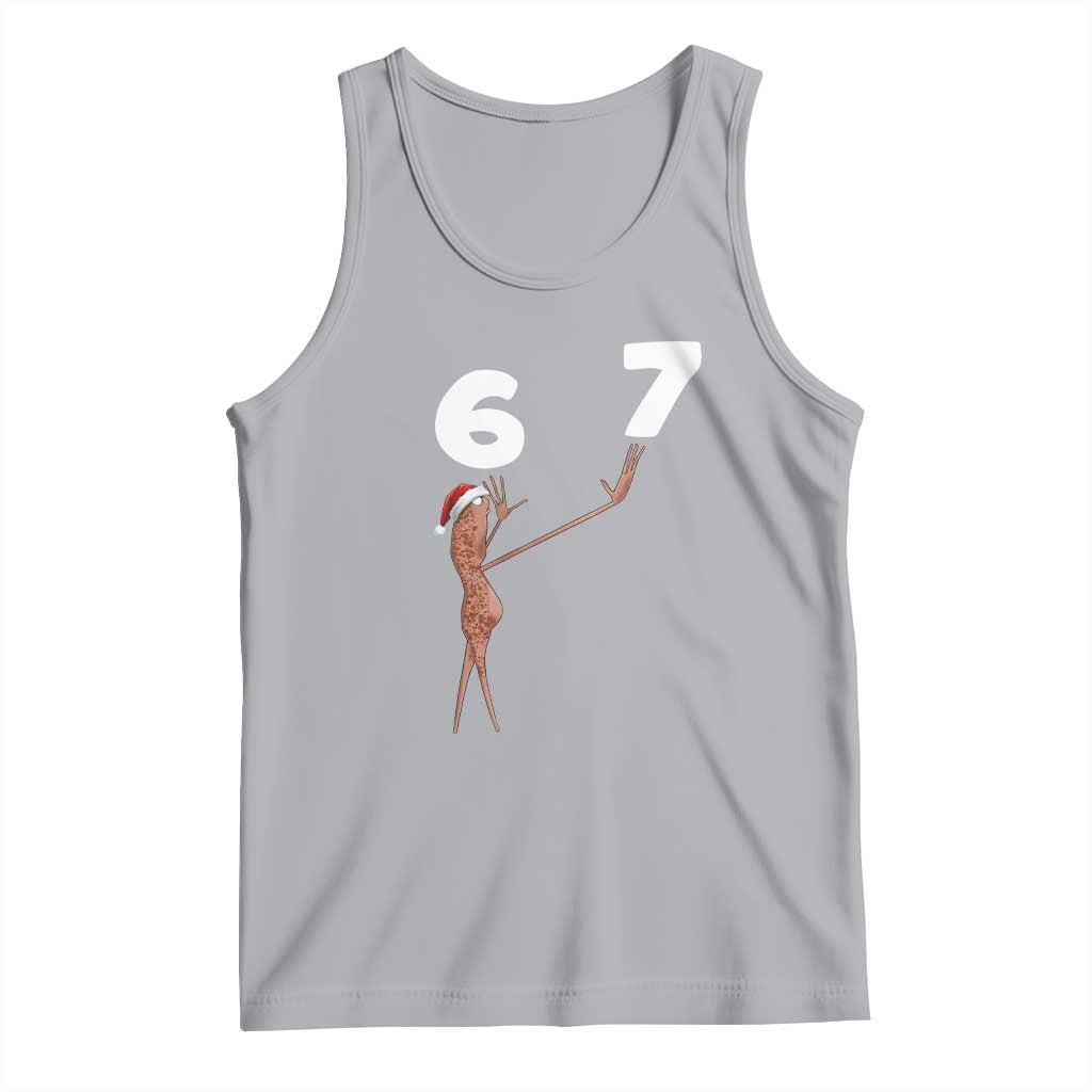 67 Six Seven Christmas Tank Top Marcus The Worm Meme TS14 Athletic Heather Print Your Wear