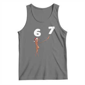 67 Six Seven Christmas Tank Top Marcus The Worm Meme TS14 Black Heather Print Your Wear