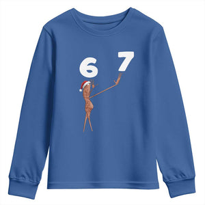 67 Six Seven Christmas Youth Sweatshirt Marcus The Worm Meme TS14 Royal Blue Print Your Wear