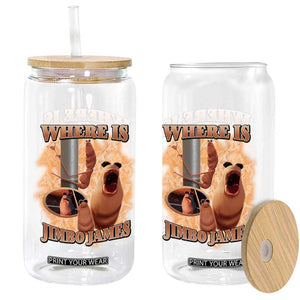 Marcus The Worm Meme Glass Can Where Is Jimbo James TS14 Print Your Wear